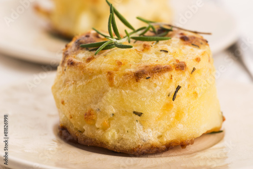 Obraz na plátně potato gratin with fresh rosemary