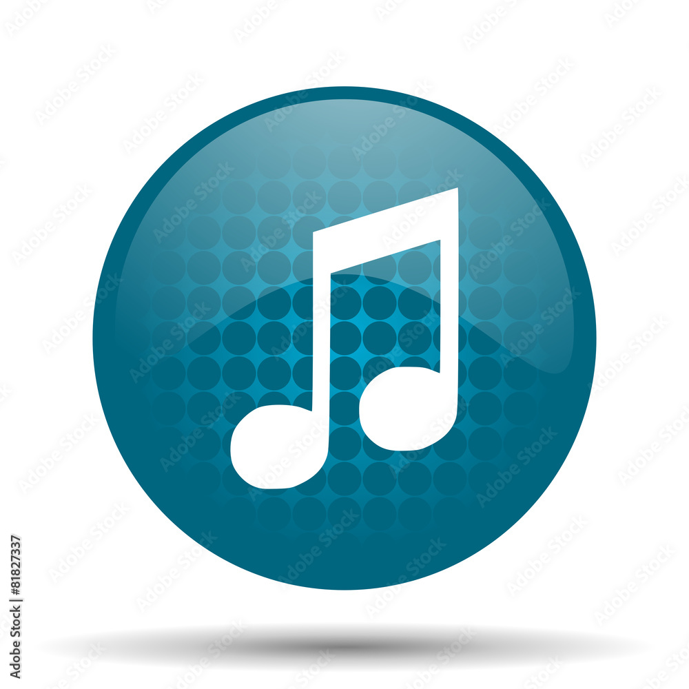 music blue glossy web icon music blue glossy web icon