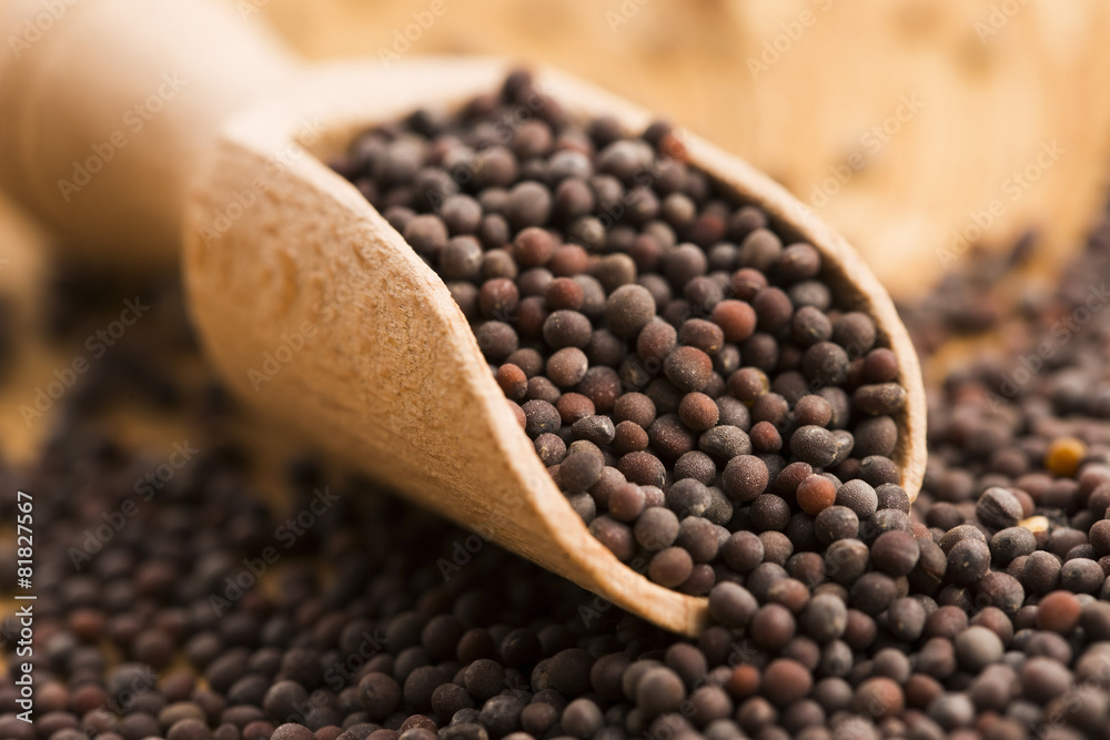 Brown mustard seeds