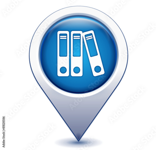 classement sur marqueur géolocalisation bleu