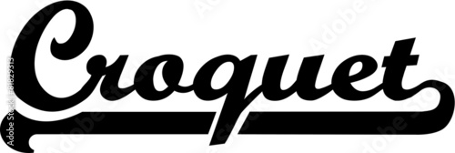 Croquet Word Retro