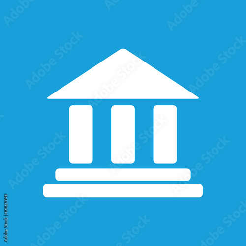 Bank white icon