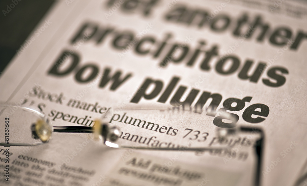 Dow Plummets Dow Plummets