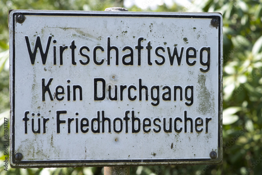 Schild     Kein Durchgang