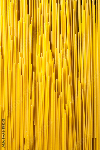 italian spaghetti on wooden background