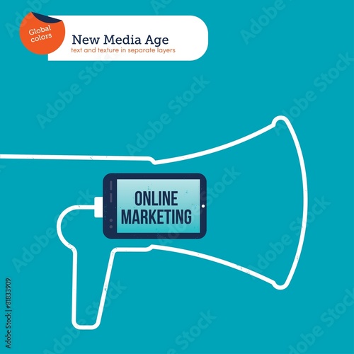 Megaphone made with the cable of a smartphone.