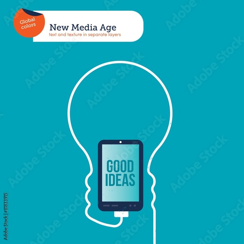 Bulb made with the cable of a smartphone
