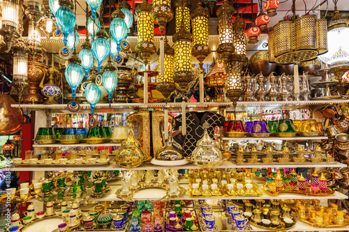 Geschäft im Großen Basar in Istanbul, Türkei