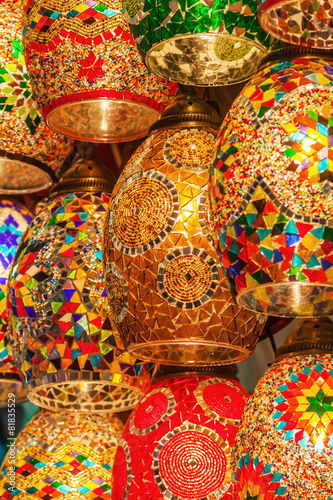 orientalische Lampen auf dem Großen Basar in Istanbul