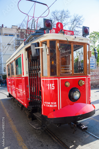 historische Straßenbahn in Istanbul