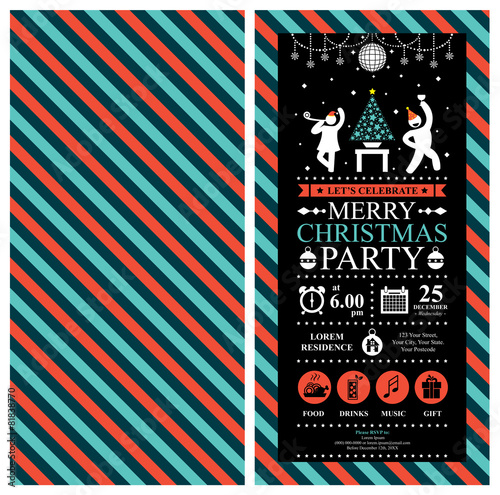 Christmas Party Invitation Card