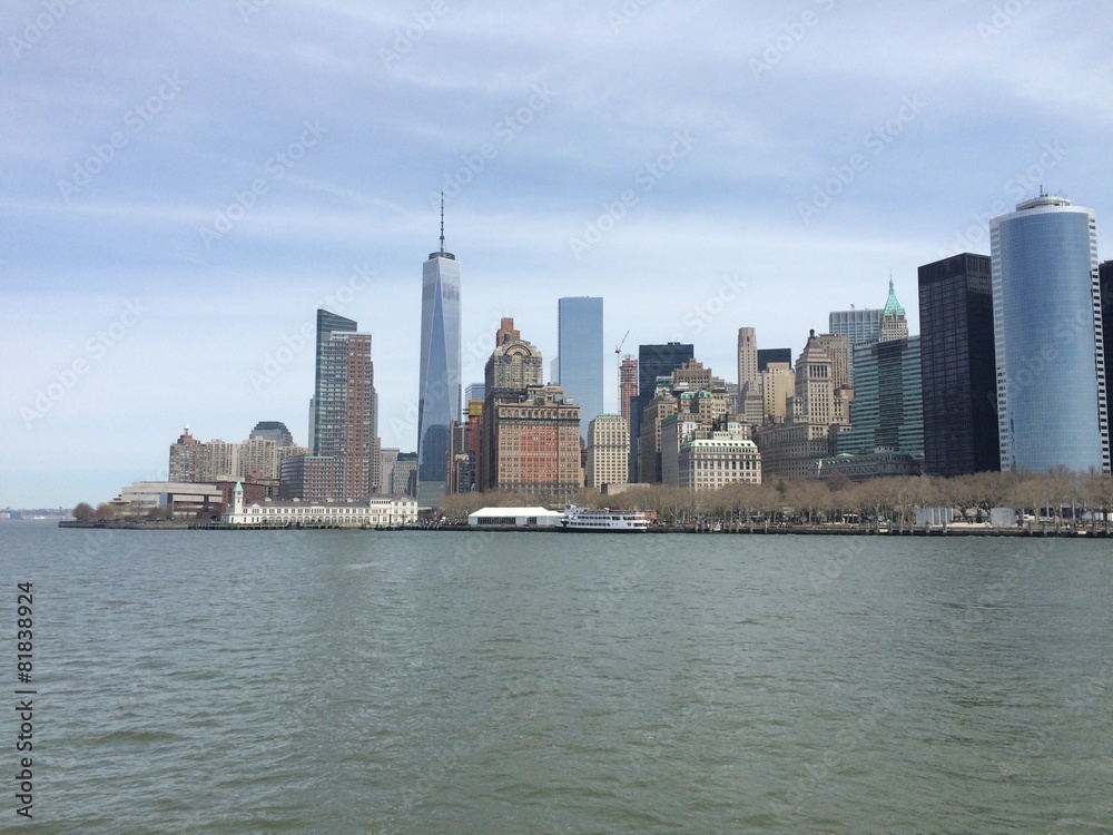 Naklejka premium new york city skyline