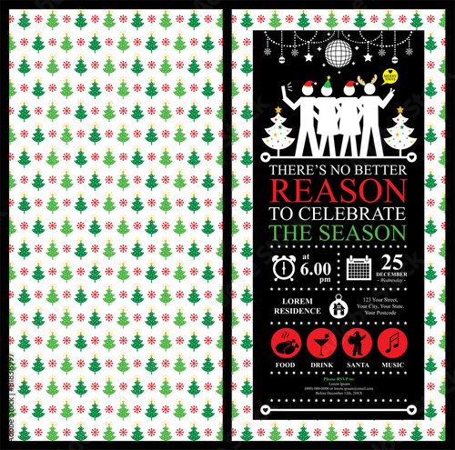 Christmas Party Invitation Card