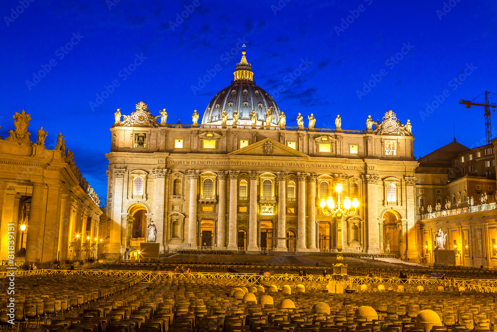Fototapeta premium Vatican at night
