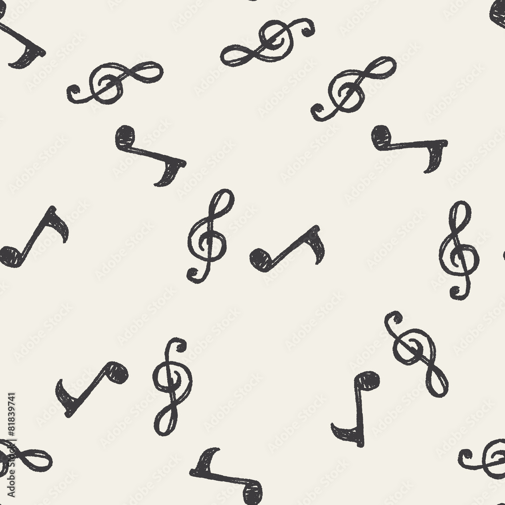 music note doodle drawing seamless pattern background music note doodle drawing seamless pattern background