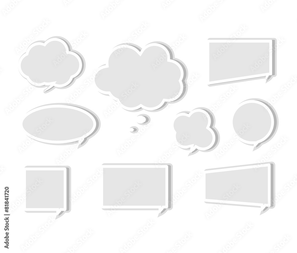 Paper Speech Bubble Paper Speech Bubble