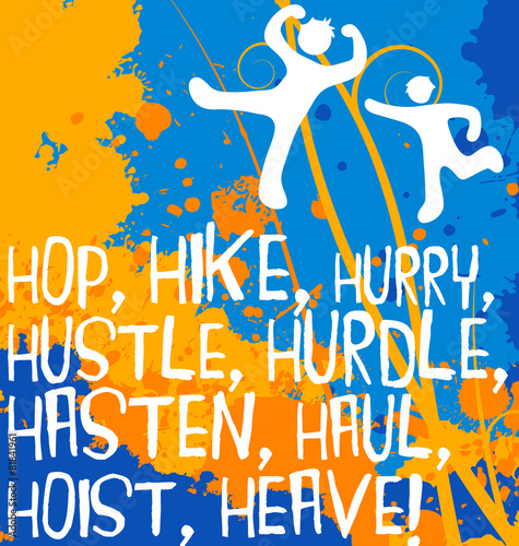 active figures motivational text fitness poster series