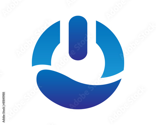 power button wave logo