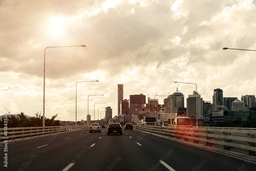 Brisbane city traffic
