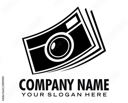 photography camera logo vector icon
