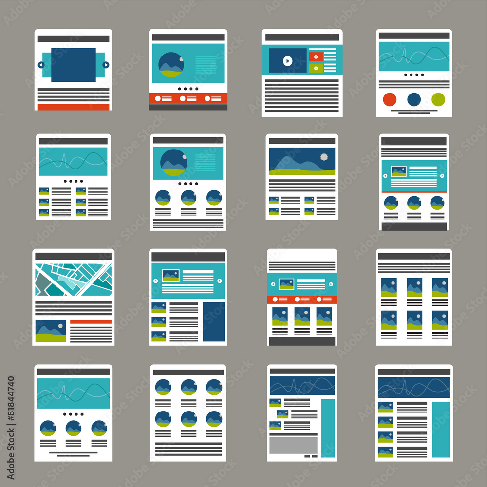 Website layout collection Website layout collection