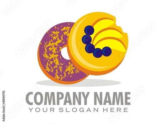 donnut sinker logo image vector