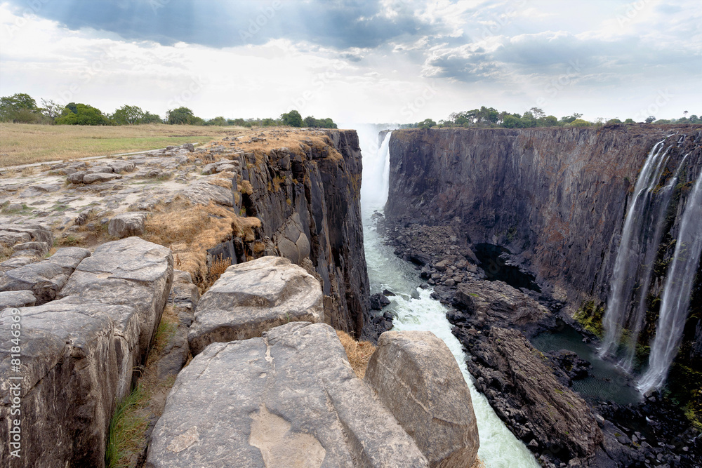 view of Victoria falls canyon