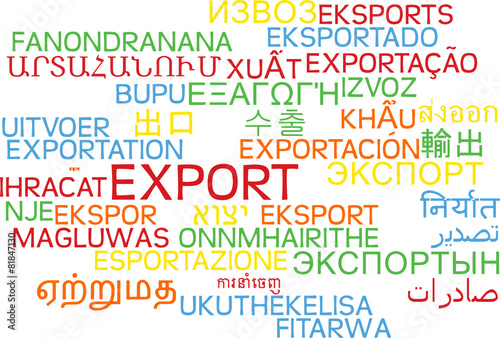 Export multilanguage wordcloud background concept