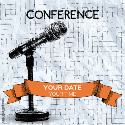 Conference template illustration with space for your text