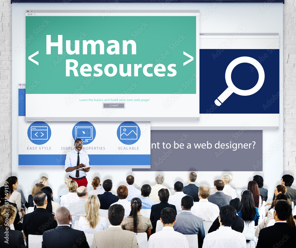 Business People Human Resources Web Design Concept Business People Human Resources Web Design Concept