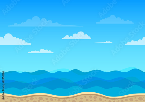 Vector Unending Sea Background