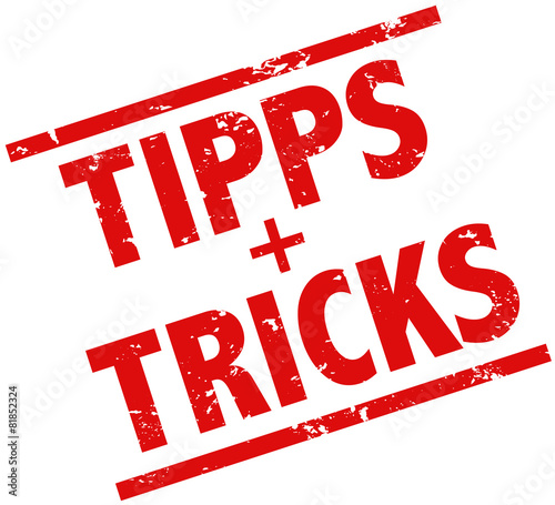 Tipps und Tricks Stempel rot