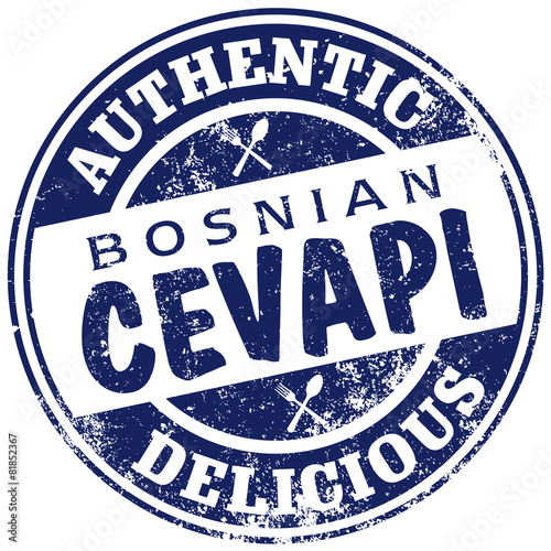 bosnian cevapi stamp