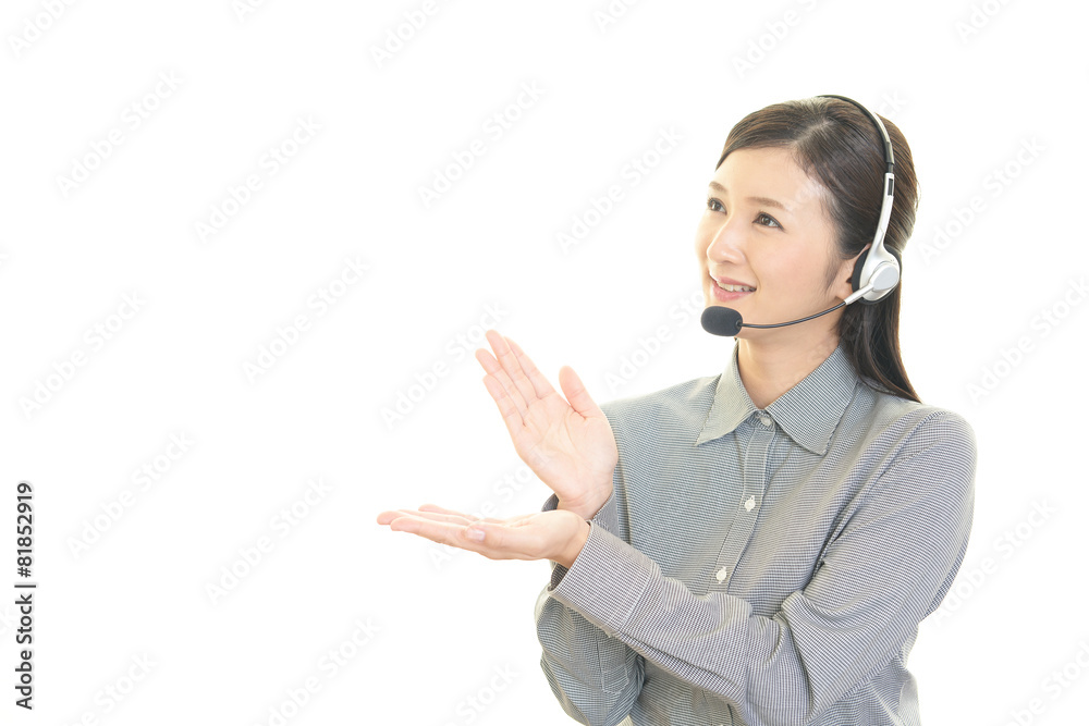 笑顔のオペレーター 笑顔のオペレーター