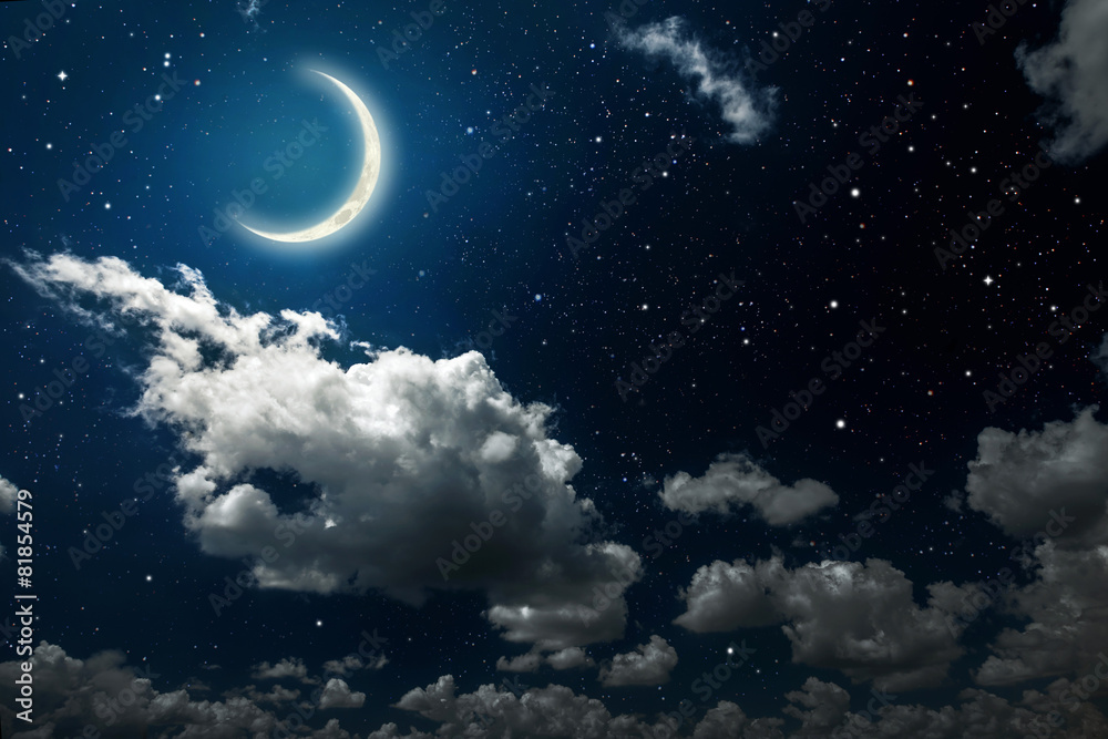 Naklejka premium Night sky