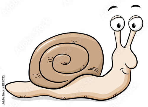 Cartoon Schnecke mit Schneckenhaus
