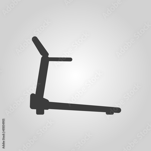 Cross trainer machine icon. Running symbol