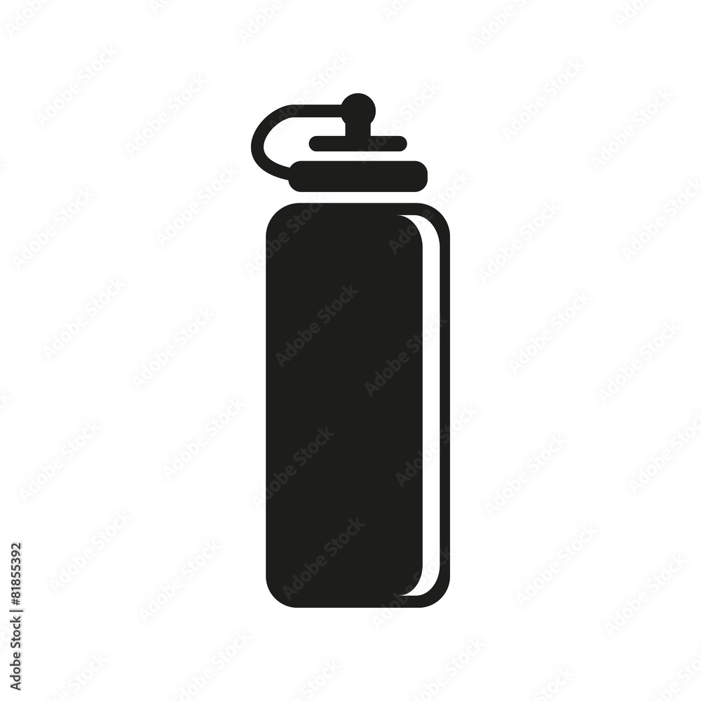 The sports water bottle icon. Bottle symbol. Flat The sports water bottle icon. Bottle symbol. Flat