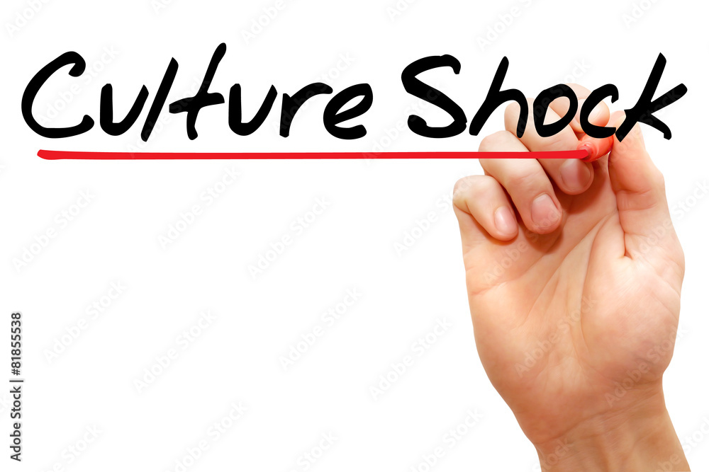 Hand writing Culture Shock with marker, business concept Hand writing Culture Shock with marker, business concept