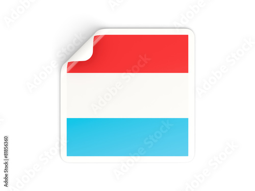 Square sticker with flag of luxembourg Free Download Square sticker with flag of luxembourg - GFXLoad