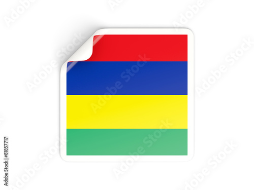 Square sticker with flag of mauritius Free Download Square sticker with flag of mauritius - GFXLoad