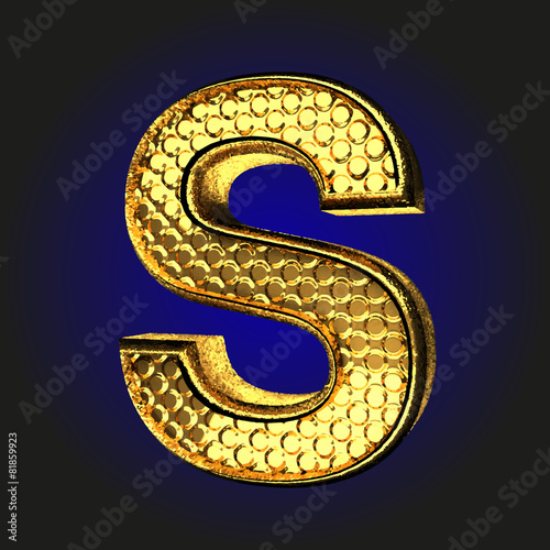 Wallpaper Mural s golden letter Torontodigital.ca