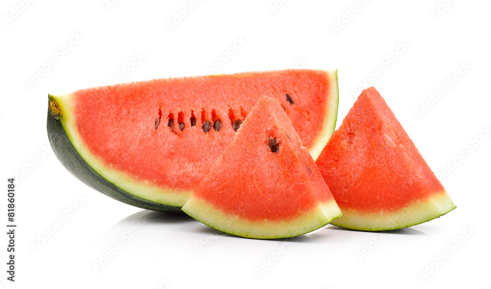 ripe watermelon isolated on a white background ripe watermelon isolated on a white background