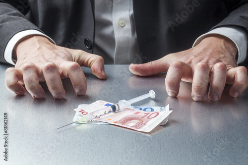 Wallpaper Mural cash or drug for business concept Torontodigital.ca