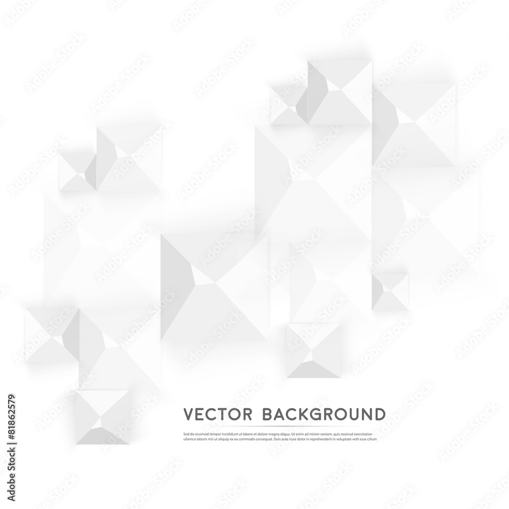 Vector Abstract geometric shape from gray cubes. Vector Abstract geometric shape from gray cubes.