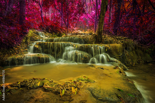 Fototapeta Naklejka Na Ścianę i Meble -  wonderful waterfall in thailand, Pugang waterfall chiangrai