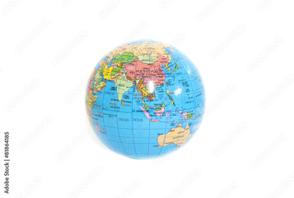 Globe on white background, isolated on white Globe on white background, isolated on white