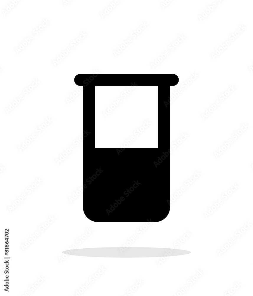 Laboratory glass simple icon on white background. Laboratory glass simple icon on white background.