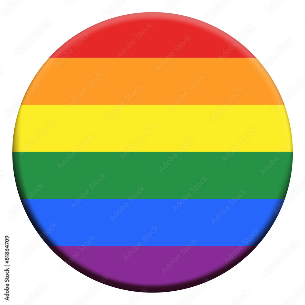 LGBT colors on button shape