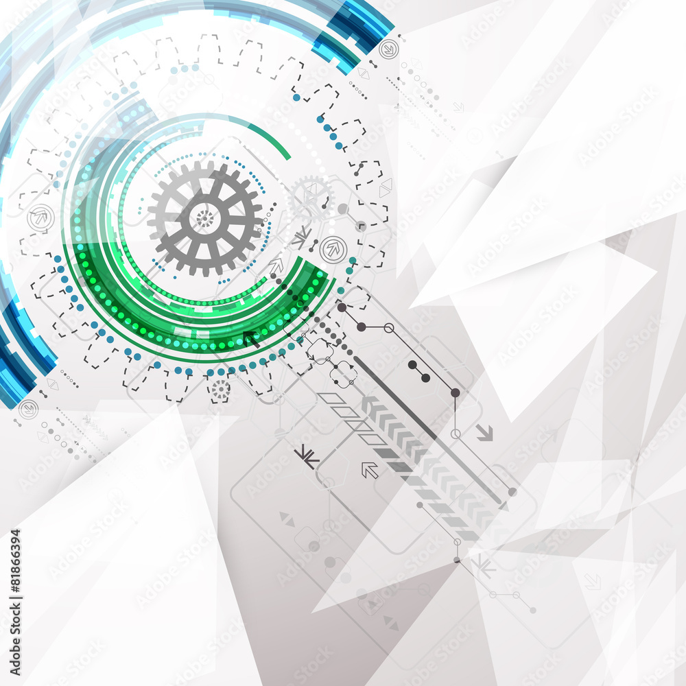 Obraz premium Abstract geometry technology background.